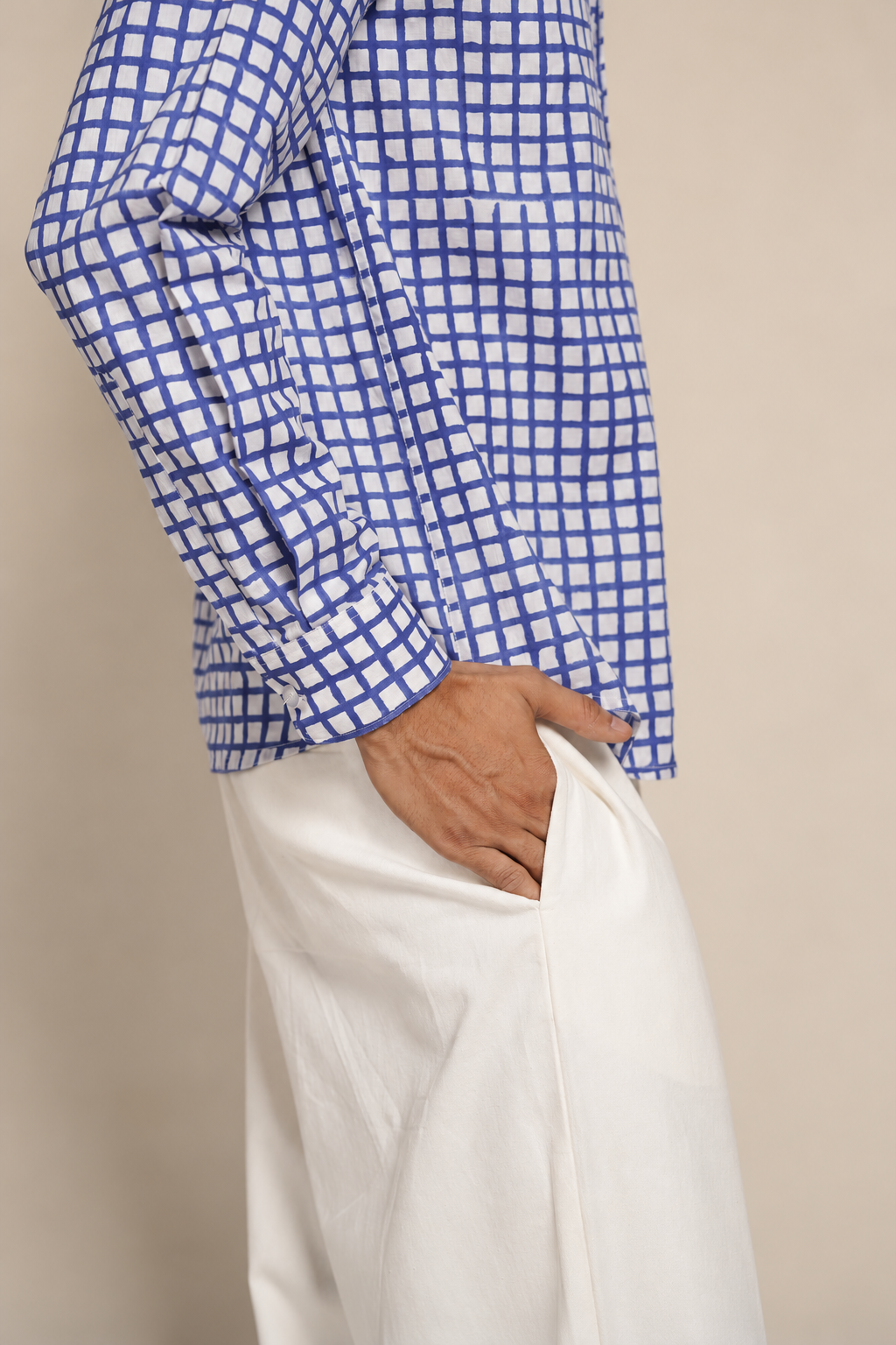 Blue checks shirt
